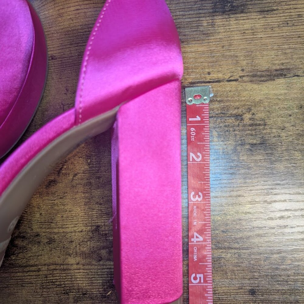 Platform Ankle Strap High Heel Pump Size 8.5 - Picture 7 of 7